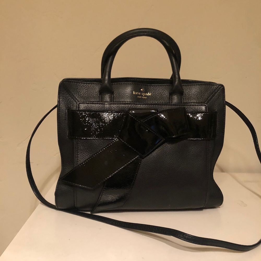 Kate Spade Patent Bow Accent Purse